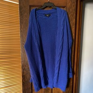 Forever 21 | Chunky Knit Royal Blue Cardigan